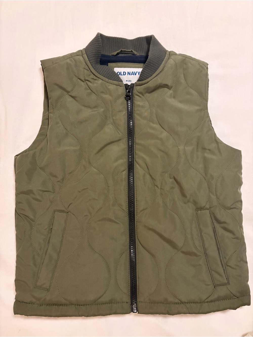 Old Navy Olive Quilted Kids Vest